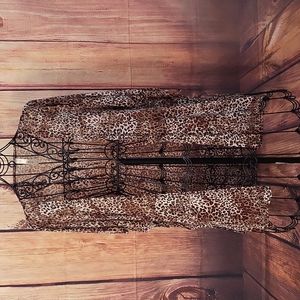 Cacia Animal Print Kimono Size M